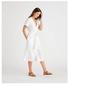 Quince White Midi Dress